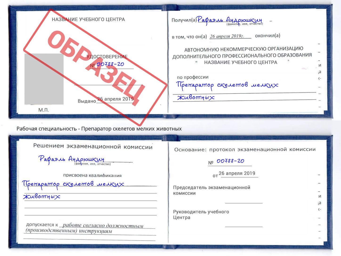 Препаратор скелетов мелких животных Энгельс