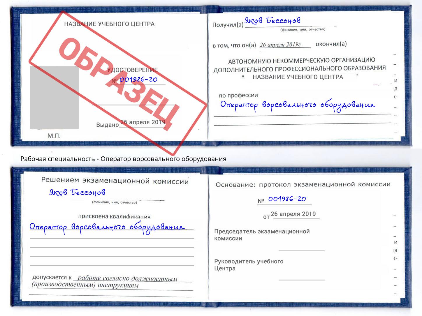 Оператор ворсовального оборудования Энгельс